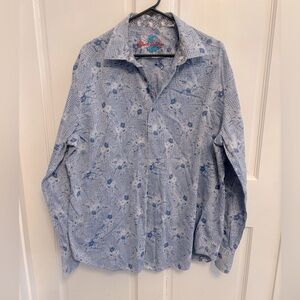 Light blue floral Robert Graham 2XL shirt